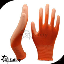 SRSAFETY construction de gants PU en nylon orange
